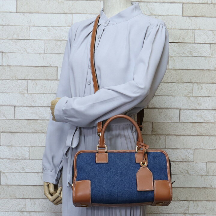 楽天市場】ロエベ LOEWE アマソナ28 ショルダーバッグ デニム ブルー  