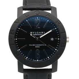 ブルガリ BVLGARI カーボン 腕時計 時計 カーボン BB40CL 自動巻き メンズ 1年保証 中古