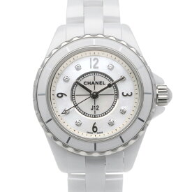 【シャネル】CHANEL J12 腕時計 ホワイトセラミック H2570 クオーツ レディース 1年保証 【中古】