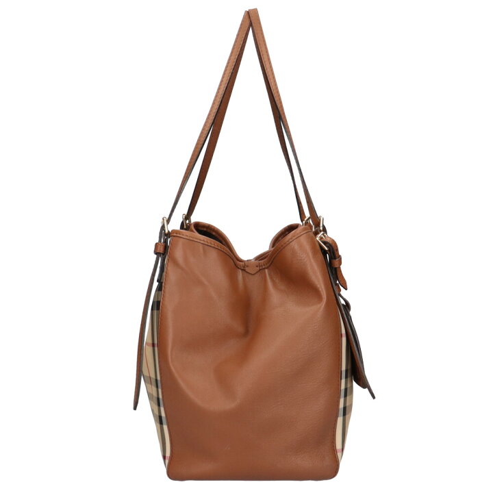 バーバリー BURBERRY トートバッグ ナイロン HONEY/TAN レディース  