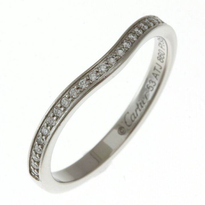 楽天市場】【カルティエ】CARTIER ハーフエタニティ バレリーナカーブ  