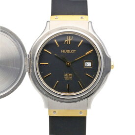 ウブロ HUBLOT MDM クラシック ハンターケース 腕時計 時計 ステンレススチール S140.11.2 クオーツ レディース 1年保証 中古