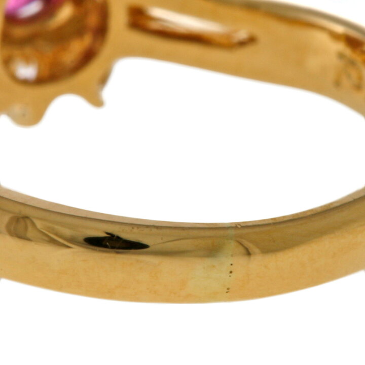 楽天市場】リング 指輪 9.5号 18金 K18イエローゴールド ルビー 0.26ct  