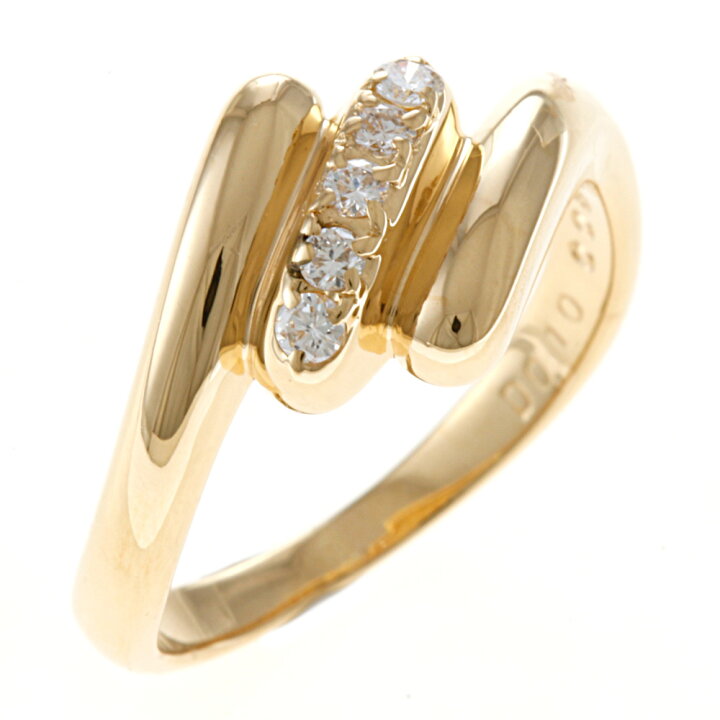 楽天市場】リング 指輪 10号 18金 K18イエローゴールド ダイヤモンド  