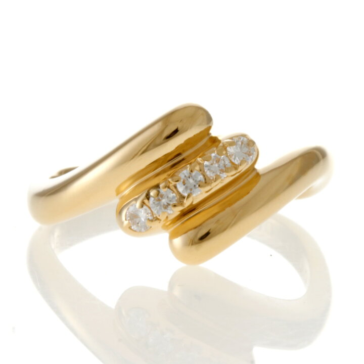 楽天市場】リング 指輪 10号 18金 K18イエローゴールド ダイヤモンド  