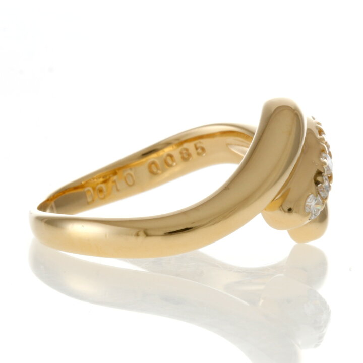 楽天市場】リング 指輪 10号 18金 K18イエローゴールド ダイヤモンド  