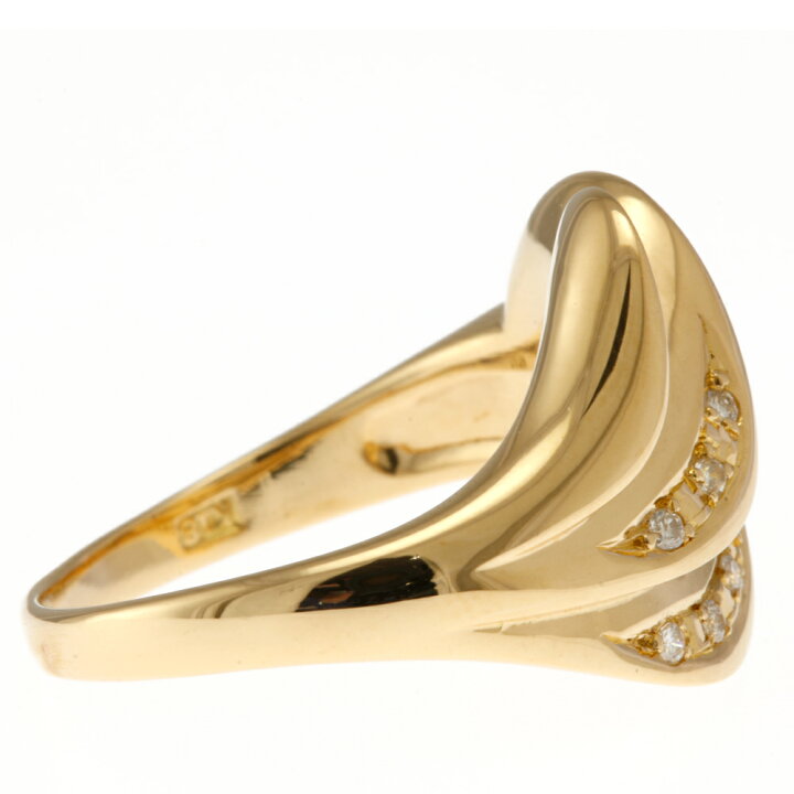 楽天市場】リング 指輪 13号 18金 K18イエローゴールド ダイヤモンド  