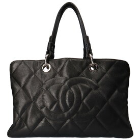 シャネル CHANEL マトラッセ ハンドバッグ キャビアスキン ブラック レディース 中古