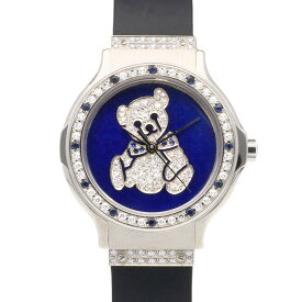 ウブロ MDMクラシック テディベア 腕時計 時計 18金 K18ホワイトゴールド クオーツ レディース 1年保証 HUBLOT 中古