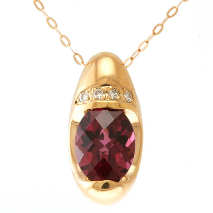 楽天市場】ネックレス 18金 K18ピンクゴールド ガーネット 2.33ct  