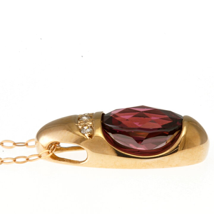 楽天市場】ネックレス 18金 K18ピンクゴールド ガーネット 2.33ct  