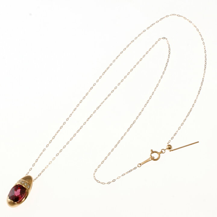 楽天市場】ネックレス 18金 K18ピンクゴールド ガーネット 2.33ct  