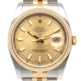 ロレックス デイトジャスト オイスターパーペチュアル 腕時計 時計 ステンレススチール 116233 自動巻き メンズ 1年保証 ROLEX 中古