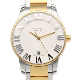 ティファニー アトラスドーム 腕時計 時計 ステンレススチール Z1800.68.15A21A00A クオーツ メンズ 1年保証 TIFFANY&Co. 中古