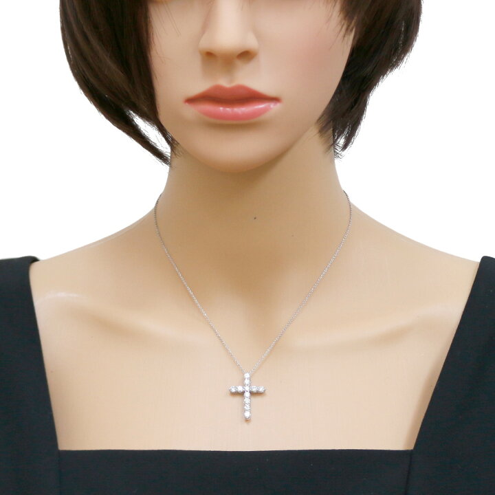 楽天市場】ティファニー クロス ネックレス Pt950プラチナ  