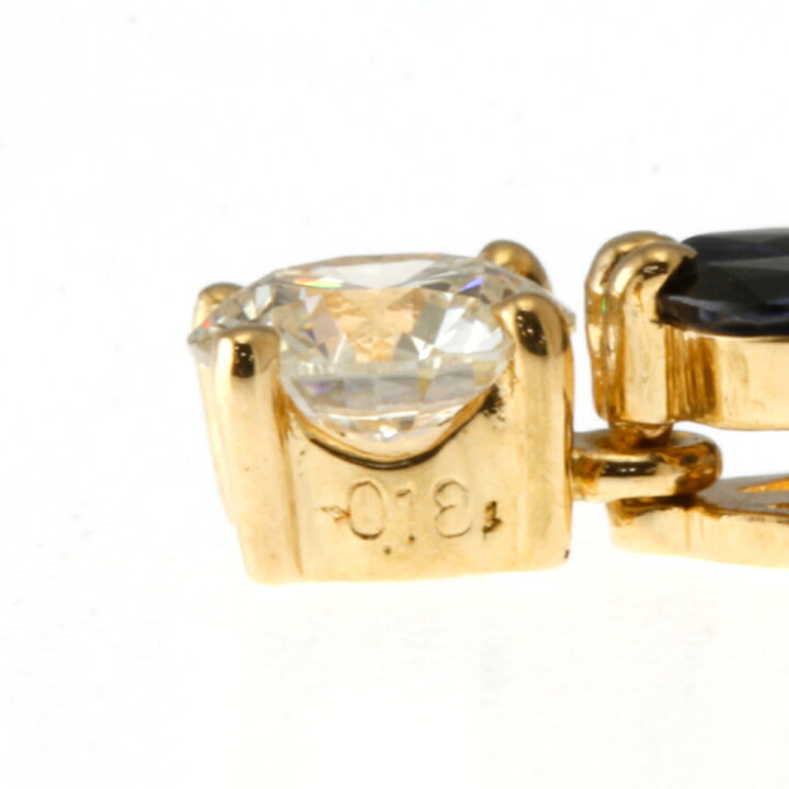 楽天市場】ネックレス 18金 K18イエローゴールド ダイヤモンド 0.317ct  
