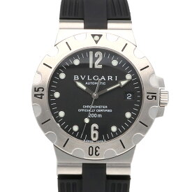 ブルガリ ディアゴノ スクーバ 腕時計 時計 ステンレススチール SD38S 自動巻き メンズ 1年保証 BVLGARI 中古 ブルガリ