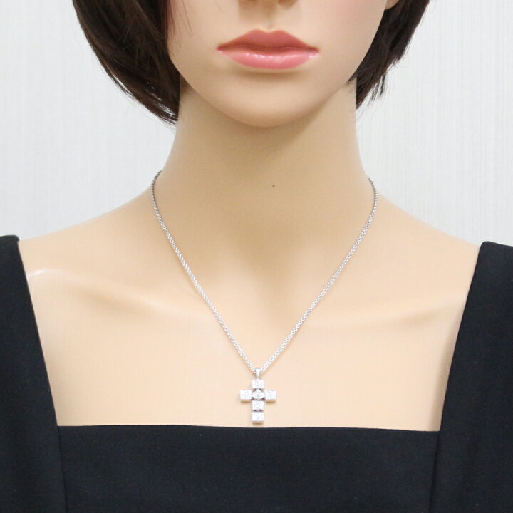 楽天市場】ブルガリ ルチア ラテンクロス ダイヤモンド ネックレス 18  