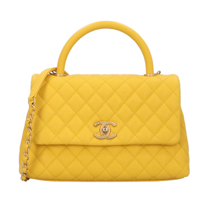 楽天市場】シャネル CHANEL ココハンドルXS ショルダーバッグ イエロー 