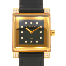 センチュリー TIME GEM 腕時計 時計 18金 K18イエローゴールド クオーツ レディース 1年保証 CENTURY 中古 センチュリー