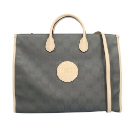 グッチ オフザグリッド ショルダーバッグ ナイロン 630353 グレー ユニセックス GUCCI 中古 グッチ