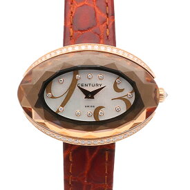 センチュリー タイムジェム 腕時計 時計 18金 K18ピンクゴールド クオーツ レディース 1年保証 CENTURY 中古 センチュリー