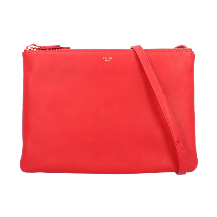 CELINE セリーヌ トリオ ショルダーバッグ 赤 m623 CELINE セリーヌ 