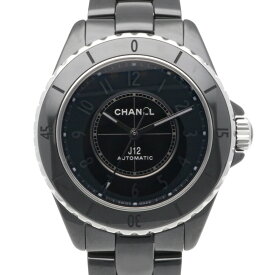 シャネル J12 ファントム 腕時計 時計 シャネル セラミック J12 自動巻き メンズ 1年保証 CHANEL 中古オーバーホール済