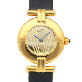 カルティエ マストコリゼ ミラーダイアル 腕時計 時計 カルティエ シルバー925 590002 クオーツ レディース 1年保証 CARTIER 中古
