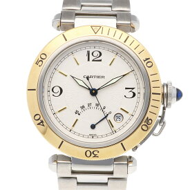 カルティエ パシャ パワーリザーブ 腕時計 時計 カルティエ ステンレススチール 1033 自動巻き メンズ 1年保証 CARTIER 中古オーバーホール済 メーカー点検済