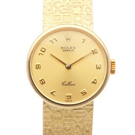 ロレックス チェリーニ 腕時計 時計 ロレックス 18金 4933 手巻き レディース 1年保証 ROLEX 中古W番 1994年～1995年式 コンピューターブレス