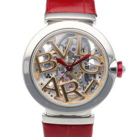 ブルガリ ルチェア スケルトン 腕時計 時計 ブルガリ ステンレススチール LU33S 自動巻き レディース 1年保証 BVLGARI 中古
