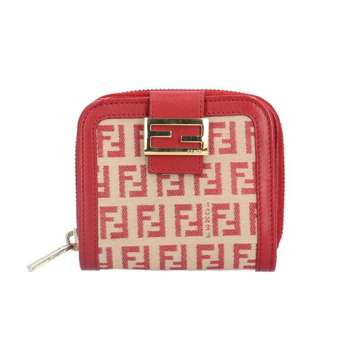 楽天市場】フェンディ ズッキーノ 二つ折り財布 フェンディ キャンバス  