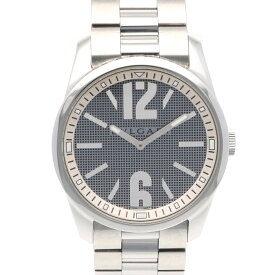 ブルガリ ソロテンポ 腕時計 時計 ブルガリ ステンレススチール ST42S メンズ 1年保証 BVLGARI 中古