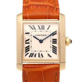 カルティエ タンクフランセーズ 腕時計 時計 カルティエ 18金 クオーツ レディース 1年保証 CARTIER 中古非防水 ワケアリ品