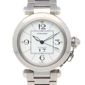 カルティエ パシャC ビッグデイト 腕時計 時計 カルティエ ステンレススチール 2475 自動巻き ユニセックス 1年保証 CARTIER 中古オーバーホール済