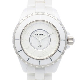 シャネル J12 ホワイトファントム 腕時計 時計 シャネル セラミック H3705 自動巻き ユニセックス 1年保証 CHANEL 中古世界限定2000本モデル