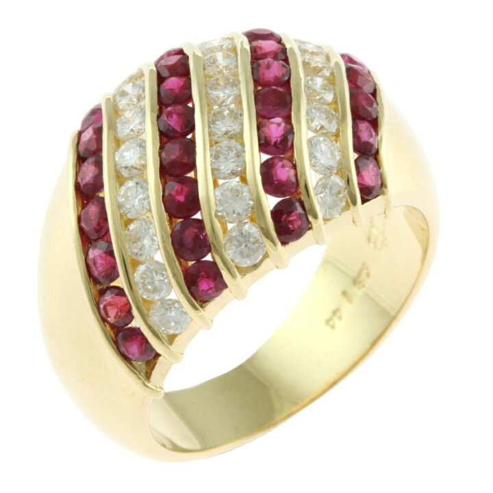 楽天市場】ゲインズボロー リング 指輪 11.5号 18金 ルビー 1.44ct 