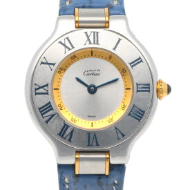 カルティエ マスト21 腕時計 時計 カルティエ ステンレススチール 1340 クオーツ レディース 1年保証 CARTIER 中古