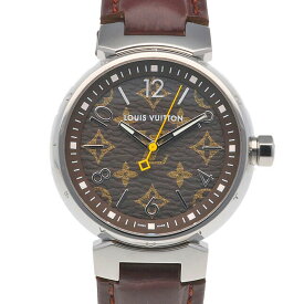 ルイヴィトン タンブール MM 腕時計 時計 ルイヴィトン ステンレススチール QA071Z クオーツ レディース 1年保証 LOUIS VUITTON 中古モノグラム