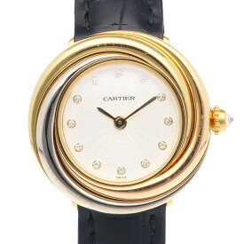 カルティエ トリニティ 腕時計 時計 カルティエ 18金 2357 クオーツ レディース 1年保証 CARTIER 中古12Pダイヤモンド