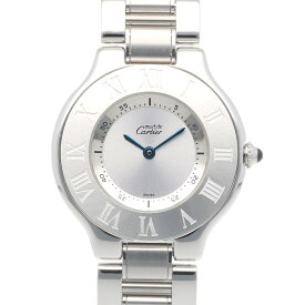カルティエ マスト21 腕時計 時計 カルティエ ステンレススチール W10110T2(1330) クオーツ ユニセックス 1年保証 CARTIER 中古