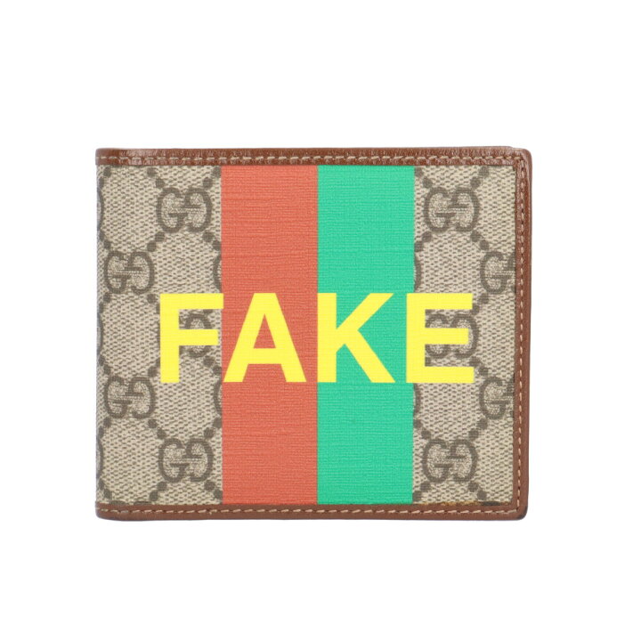 楽天市場】グッチ FAKE/NOT 二つ折り財布 グッチ GGスプリーム 