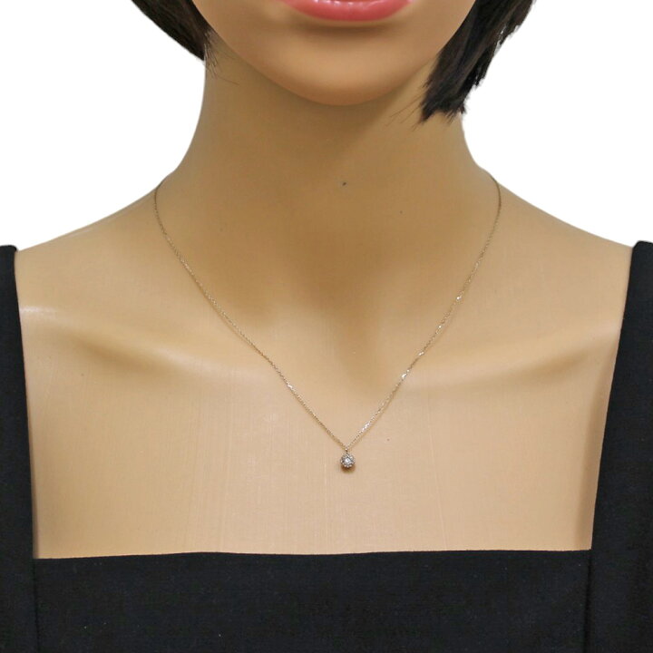 楽天市場】カシケイ ミル ネックレス カシケイ 18金 ダイヤモンド 0.20  