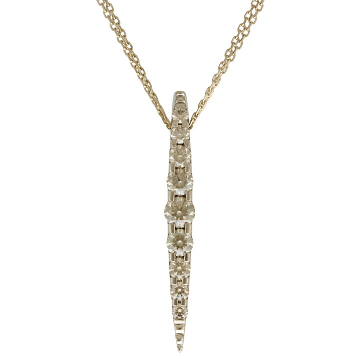 カシケイ ネイキッド ネックレス ダイヤモンド 1ct K18 KASHIKEY 中古  