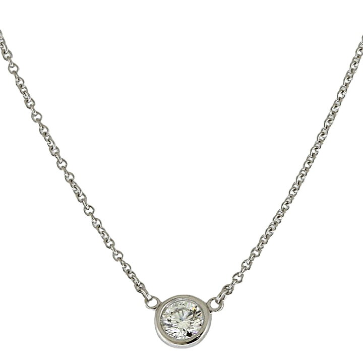 楽天市場】ティファニー バイザヤード 約0.33ct ネックレス  
