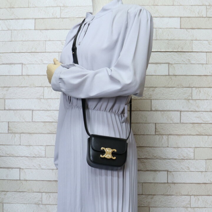 楽天市場】セリーヌ ミニトリオンフ ショルダーバッグ セリーヌ レザー  