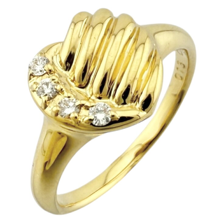 楽天市場】リング 指輪 10号 18金 ダイヤモンド 0.13ct レディース 