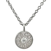 楽天市場】ティファニー 1837 サークル ペンダント ダイヤモンド 18k 