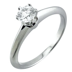 ティファニー ソリティア リング 指輪 ティファニー 11号 Pt950プラチナ ダイヤモンド 0.26ct レディース TIFFANY&Co. 中古